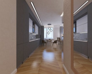 Дизайн квартиры 61 кв.м. в современном стиле(реализованный проект) 18