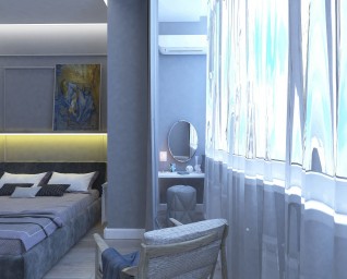 дизайн квартиры 80 кв.м  г.Саратов ЖК Столица 14