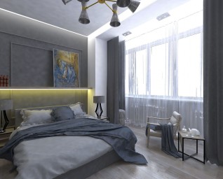 дизайн квартиры 80 кв.м  г.Саратов ЖК Столица 8