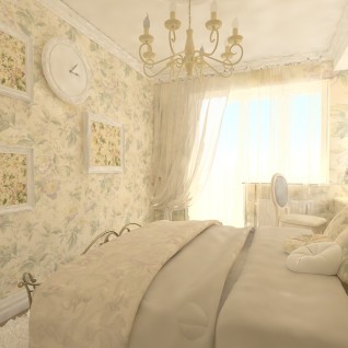 Дизайн спальни для девушки 10 м.кв. 2